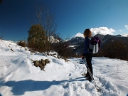 12 il sentiero esce dal bosco e passa tra ...